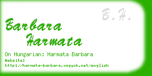 barbara harmata business card